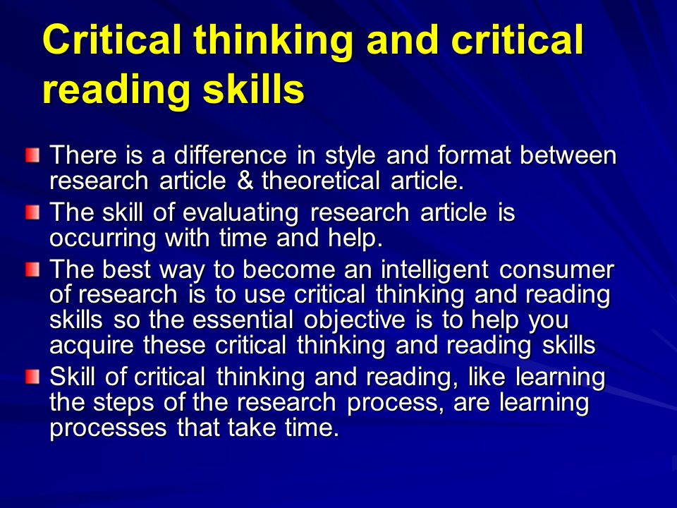 Some Advice How to Learn Critical Thinking